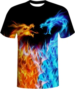 T-Shirts for Men Boys 3D Printed T-Shirts Short Sleeve Graphic Tees Shirt