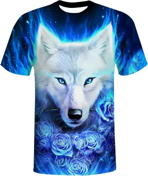 T-Shirts for Men Boys 3D Printed T-Shirts Short Sleeve Graphic Tees Shirt