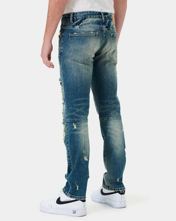 TCF Boro Repair Straight Denim