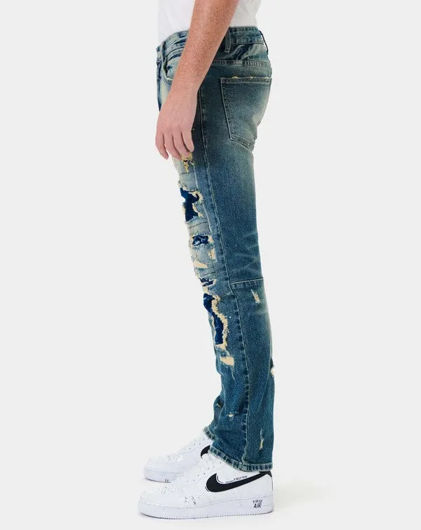 TCF Boro Repair Straight Denim