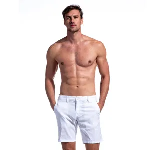 The Carlo Jacquard Shorts - White