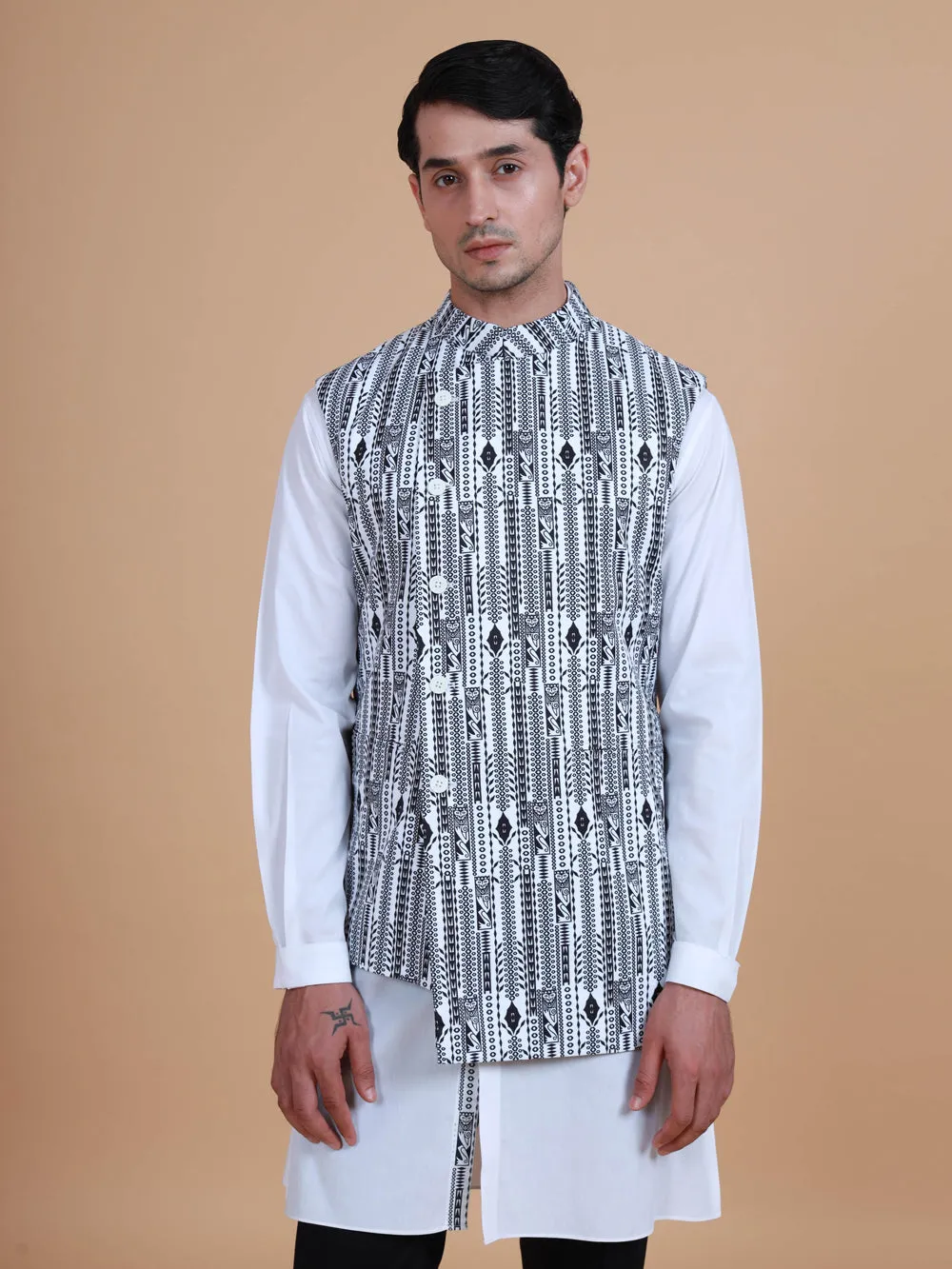 The Printed Double Breasted Waistcoat