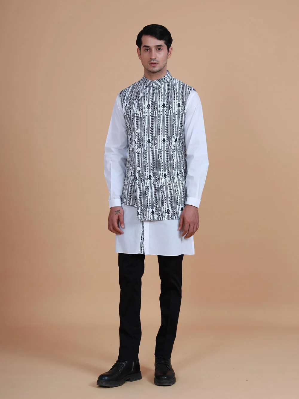 The Printed Double Breasted Waistcoat