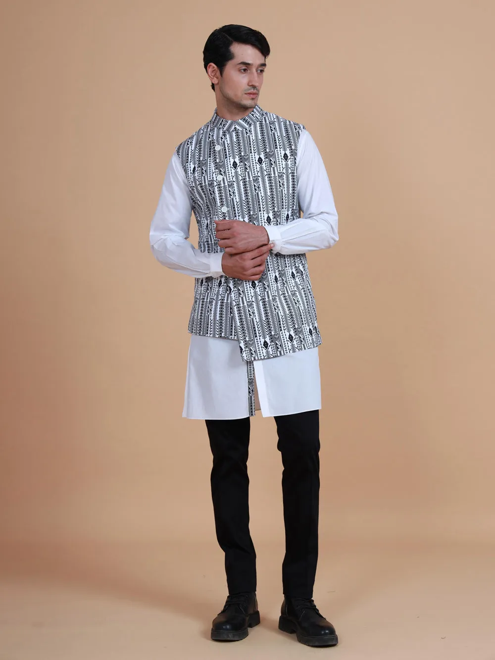 The Printed Double Breasted Waistcoat