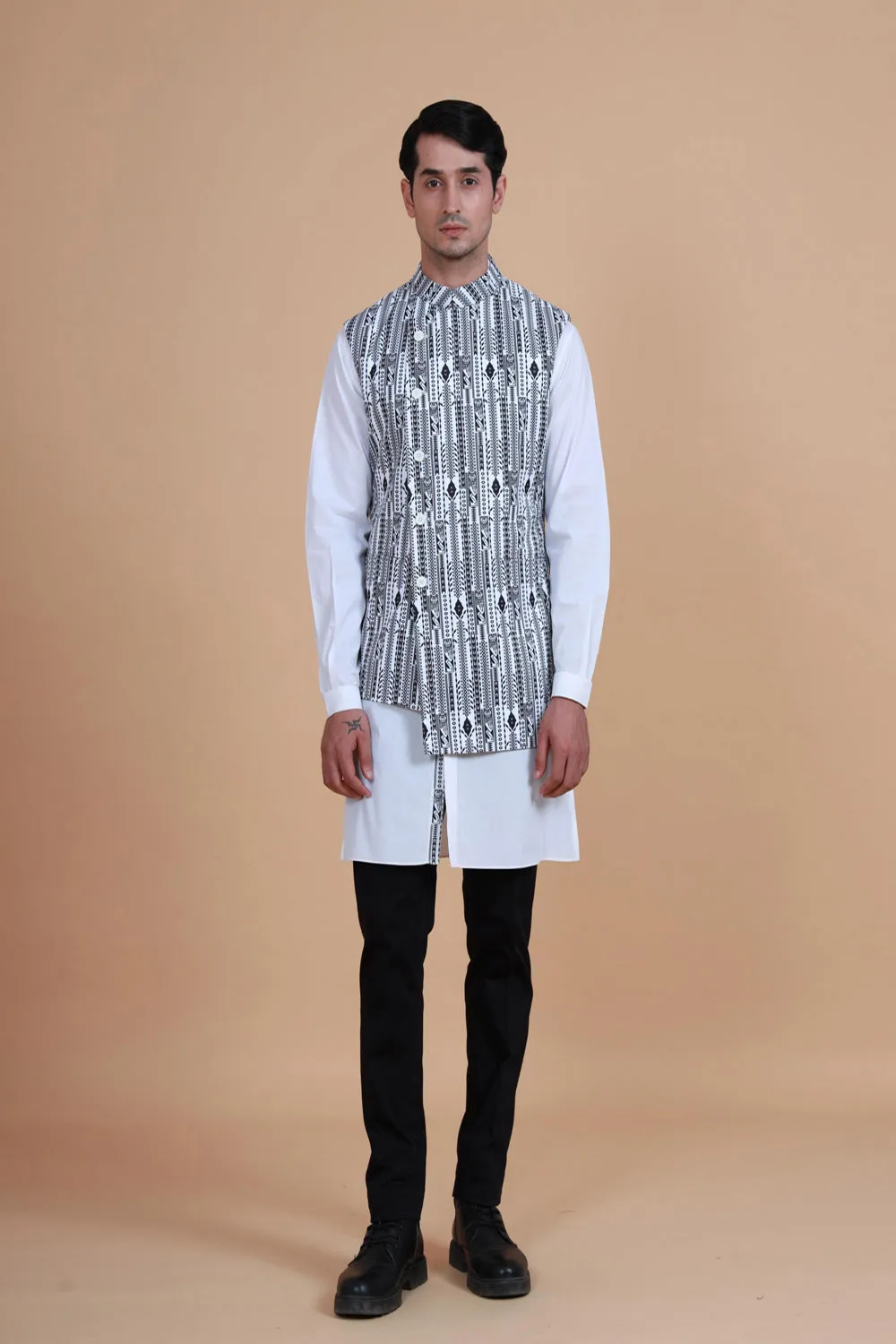 The Printed Double Breasted Waistcoat