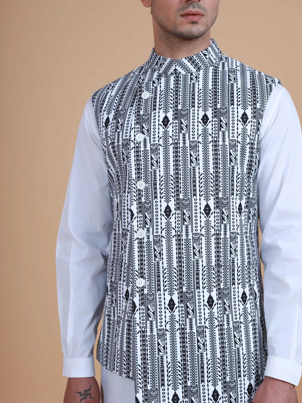 The Printed Double Breasted Waistcoat