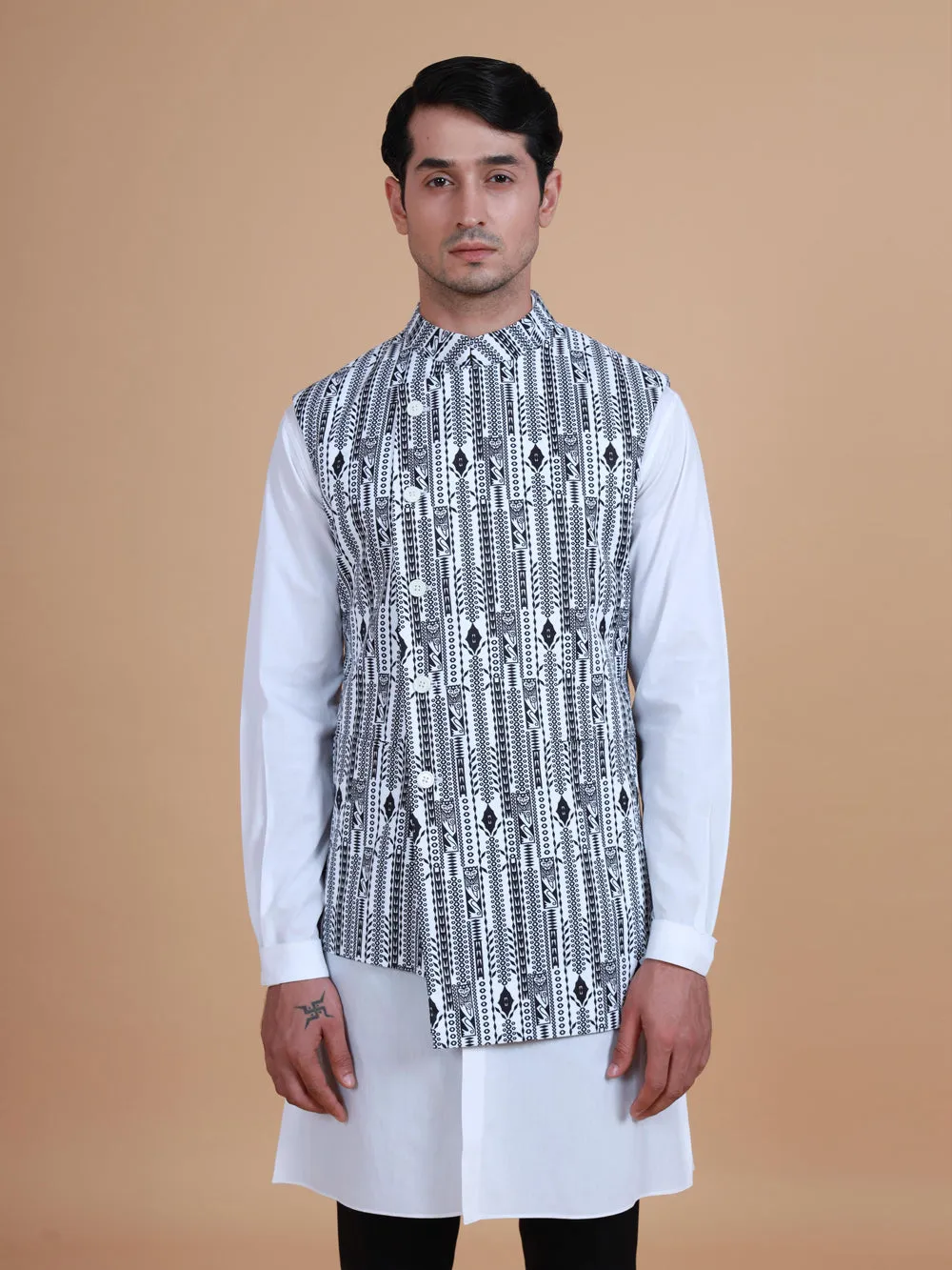 The Printed Double Breasted Waistcoat