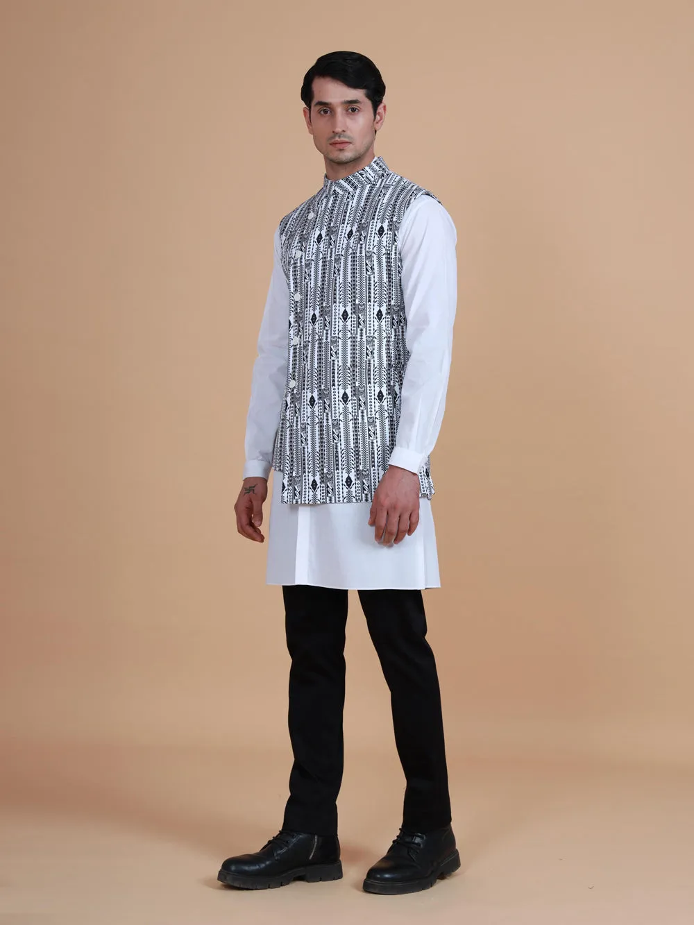 The Printed Double Breasted Waistcoat