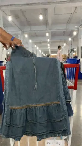 Y2K mixed retro denim skirt , (RX-058)